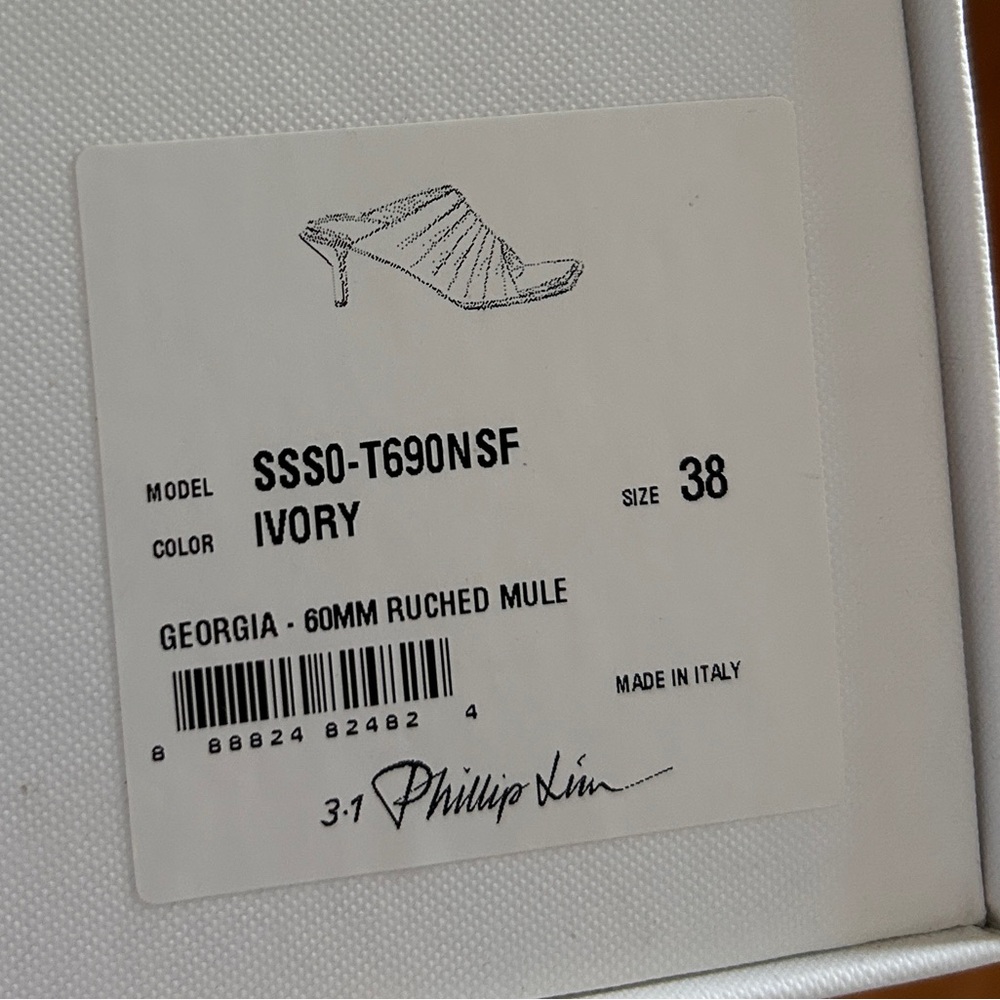 3.1 Phillip Lim Georgia Ruched Mule - Picture 3 of 9